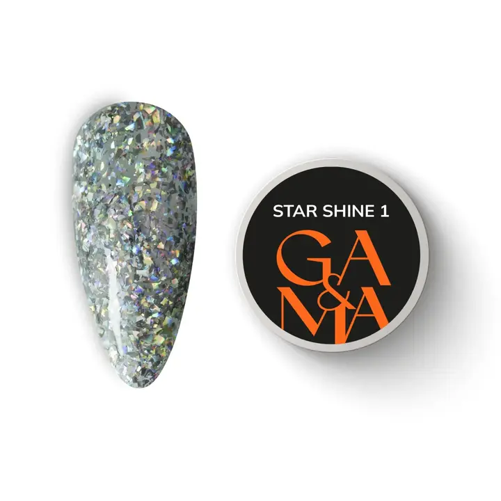 GA&MA. Gel polish, Star Shine #001, 5 g, Гель-лак для дизайну #1