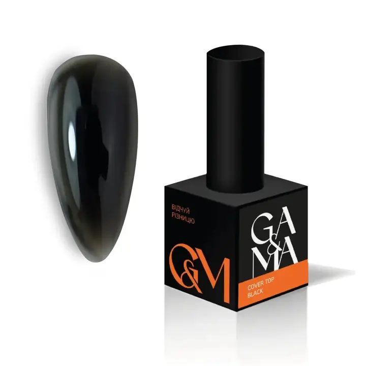 GA&MA. Cover Top Black, 10 ml, Top camuffante, nero #1