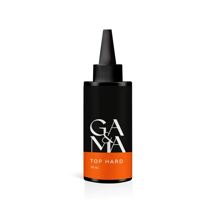 GA&MA. Hard Top coat, no UV, 50 ml, Топ Хард, без липкого шару, без УФ фільтрів #1
