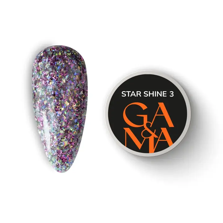 GA&MA. Gel polish, Star Shine #003, 5 g, Gel Polish für Design #1