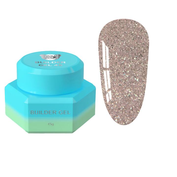 You Are Cute. Builder Gel #46, 15 ml, гель для нарощування, з шимером #1