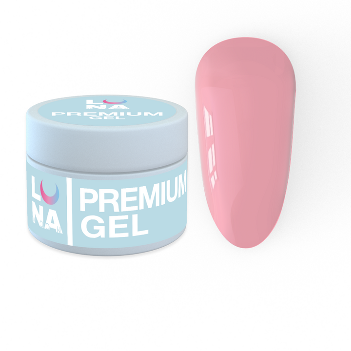 УЦІНКА / LUNAmoon. Premium Builder Gel #17 Orchid pink, 15 ml, гель моделюючий, рожева орхідея #1