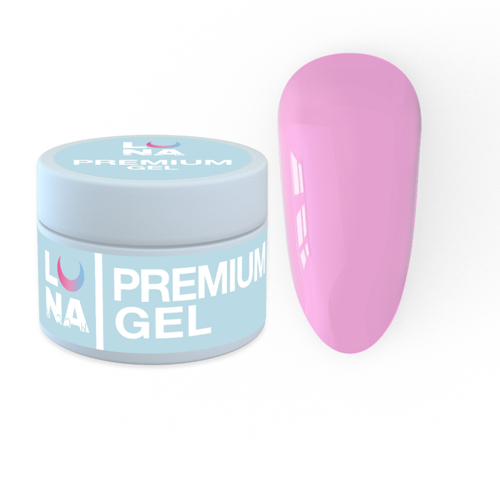 LUNAmoon. Premium Builder Gel #22 Pastel fuchsia, 15 ml, gel de construction, fuchsia pastel #2