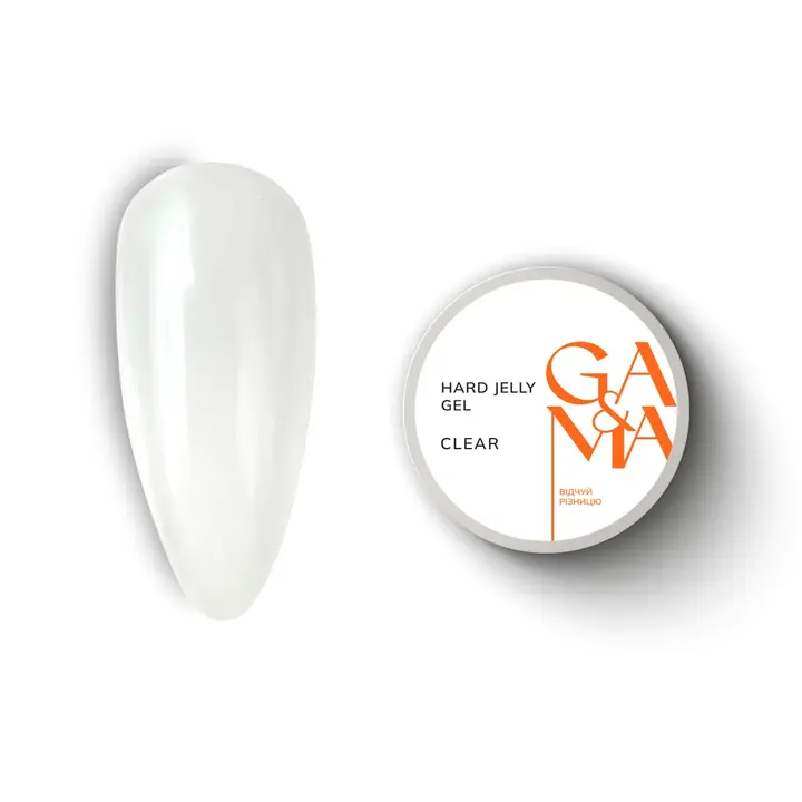 GA&MA. Hard Jelly Gel, Clear, 15 ml, гель-желе прозорий #1