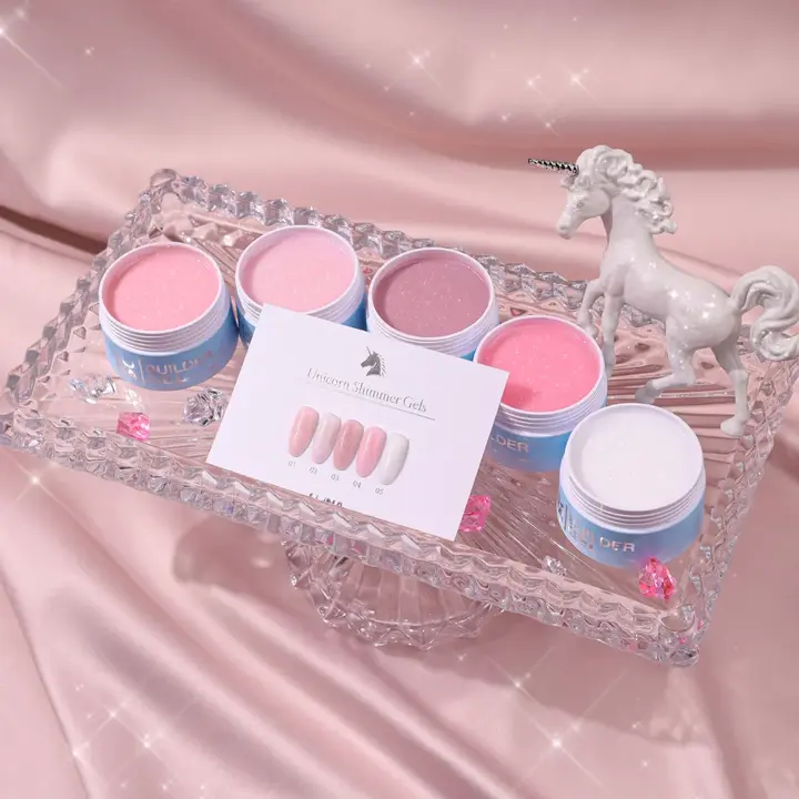 LUNAmoon. Shimmer Gel, Unicorn #04, 15 ml, gel strutturante shimmer #4