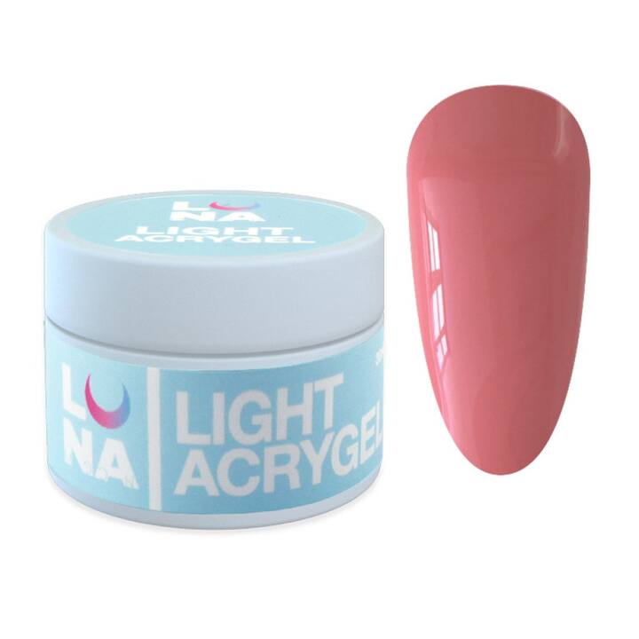 Reduziert / LUNAmoon. Light Acrygel #8 Rosewood, 30 ml, flüssiges Gel, dunkelrosa #1