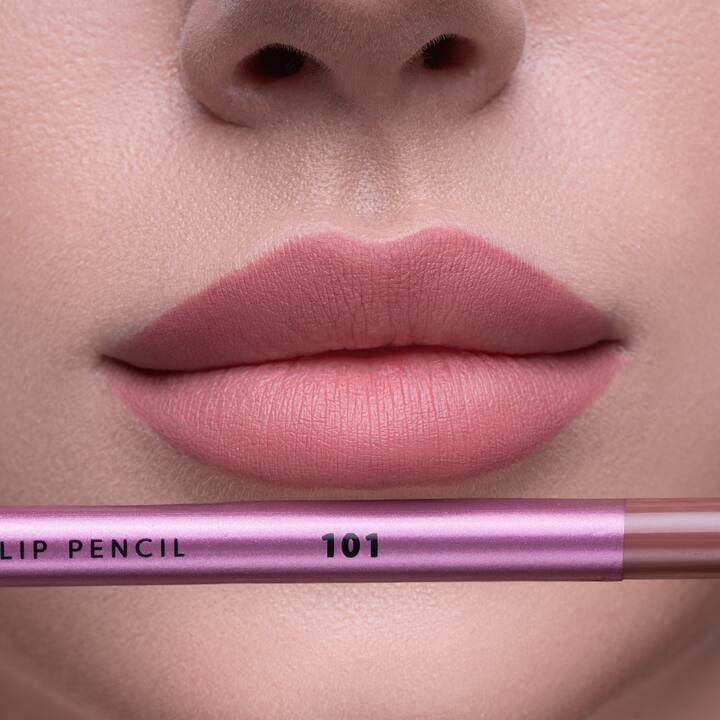 ZOLA. Lip Pencil, #101, Cool Rose. Crayon à lèvres gel, rose froid poudré #6