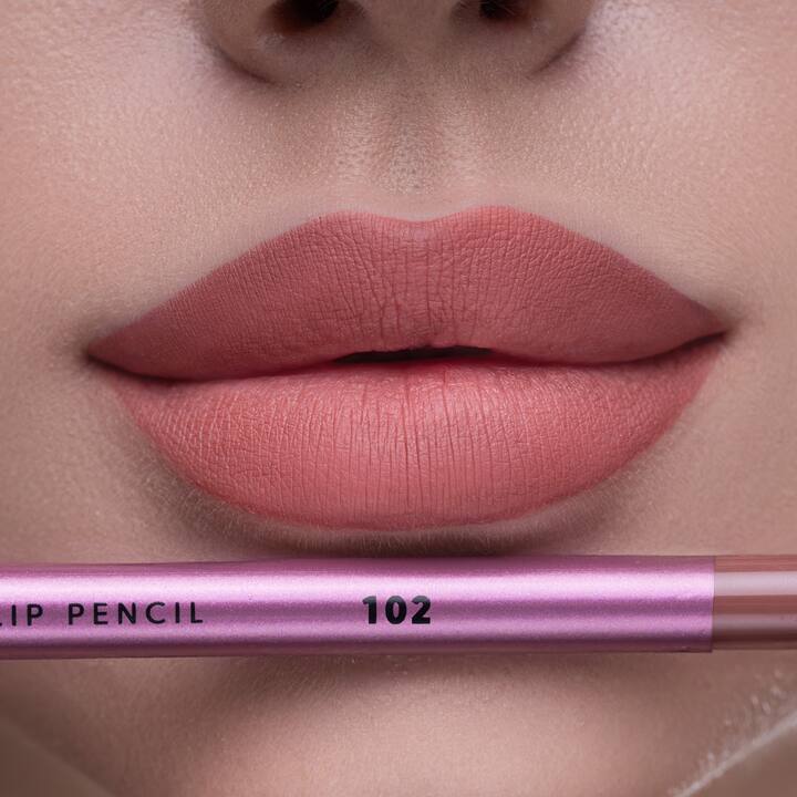 ZOLA. Lip Pencil, #102, Nude Blush. Гелевий олівець для губ, нюдовий рожево-бежевий #5