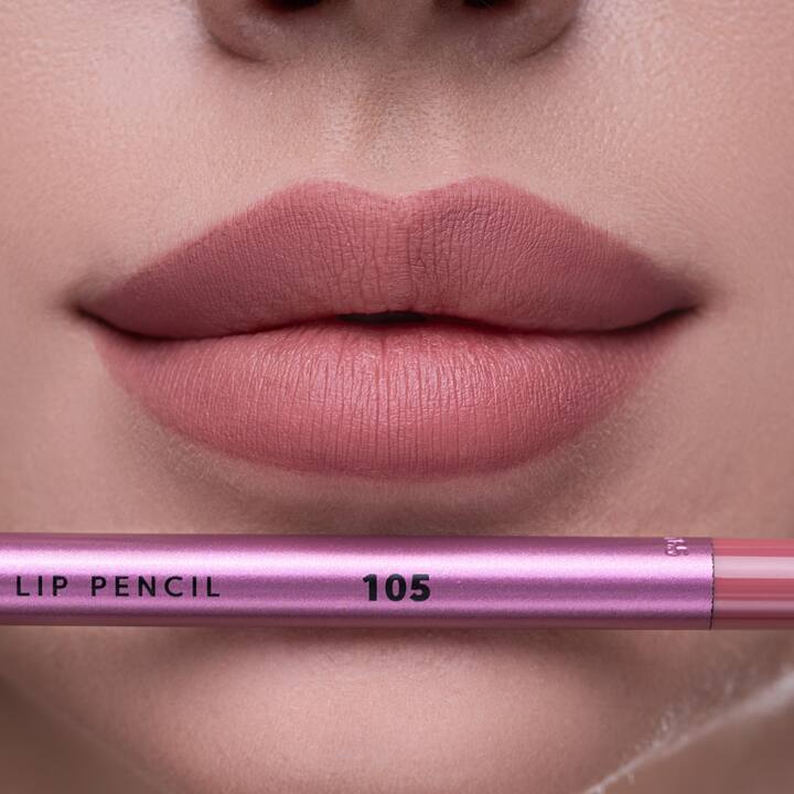 ZOLA. Lip Pencil, #105, Vintage Pink. Гелевий олівець для губ, насичений рожевий #5