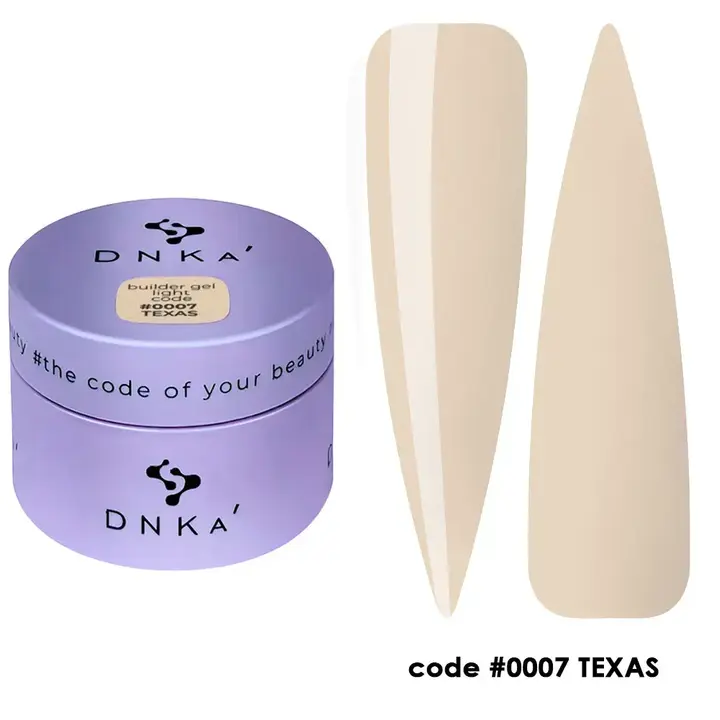DNKa’. Builder Gel, Light, #0007, Texas, 30 ml, гель для моделювання #1