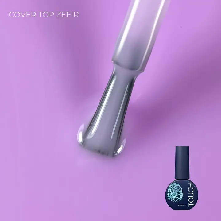 TOUCH. Cover Top coat, #13, Zefir, 7 ml #1