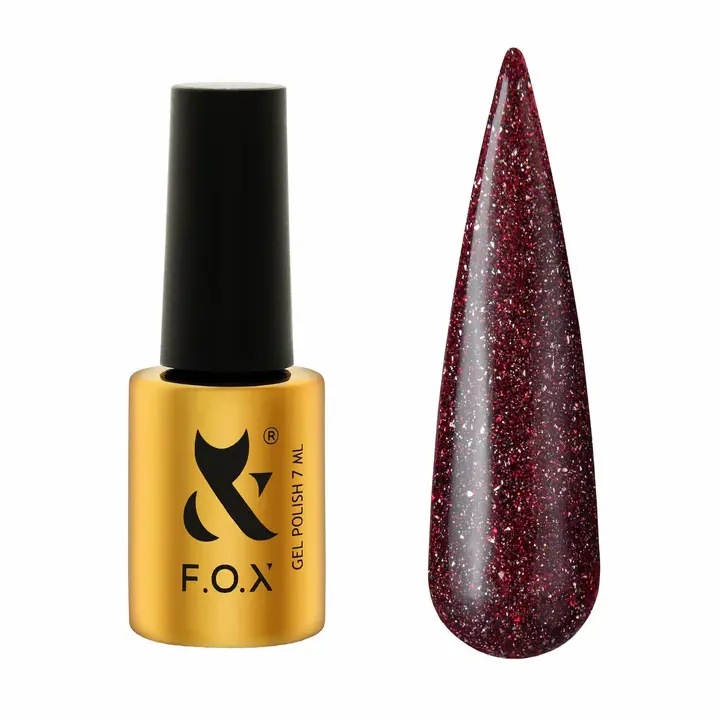 F.O.X. Gel polish, Reflective, Moulin Rouge #006, 7 ml. Гель-лак світловідбиваючий #1
