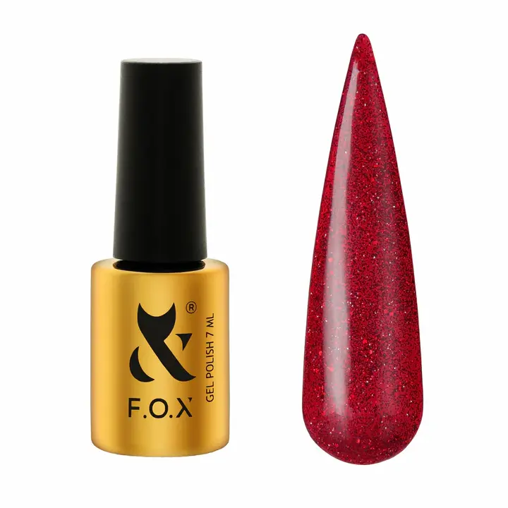 F.O.X. Gel polish, Reflective, Moulin Rouge #004, 7 ml. Гель-лак світловідбиваючий #1
