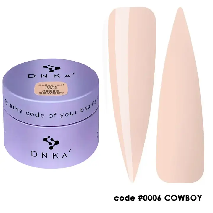 DNKa’. Builder Gel, Light, #0006, Cowboy, 30 ml, гель для моделювання #1