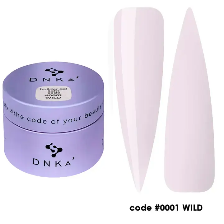 DNKa’. Builder Gel, Light, #0001, Wild, 30 ml, гель для моделювання #1
