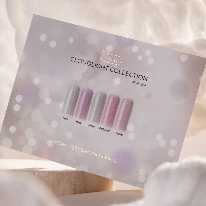 HEYLOVE. Smart gel, MIST, 15 ml, liquid builder gel, гель для нарощування з шимером #4