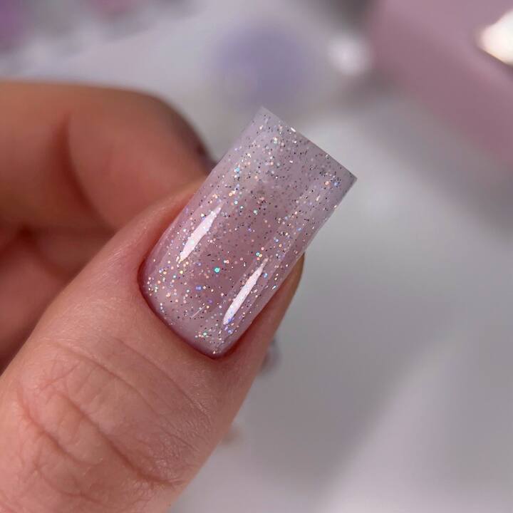 HEYLOVE. Smart gel, MIST, 15 ml, liquid builder gel, гель для нарощування з шимером #2