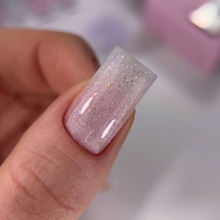 HEYLOVE. Smart gel, HAZE, 15 ml, liquid builder gel, гель для нарощування з шимером #2