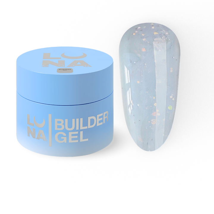 УЦІНКА / LUNAmoon. Diamond Builder Gel #5, 15 ml, гель для нарощування з блискітками #2