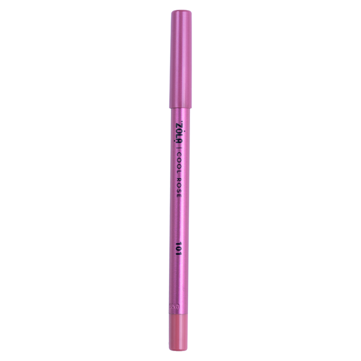 ZOLA. Lip Pencil, #101, Cool Rose. Crayon à lèvres gel, rose froid poudré #8