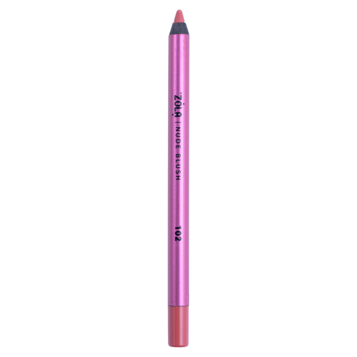 ZOLA. Lip Pencil, #102, Nude Blush. Гелевий олівець для губ, нюдовий рожево-бежевий #2