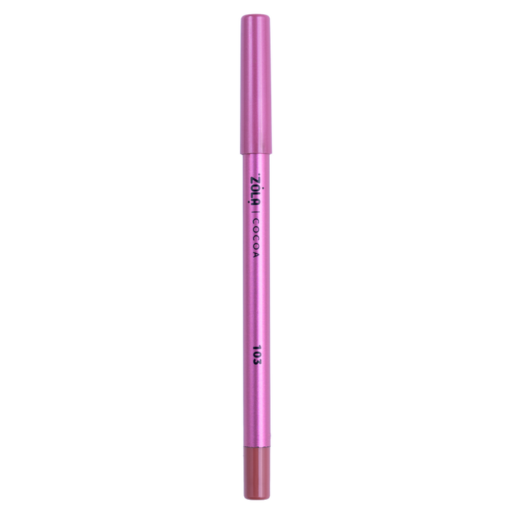ZOLA. Lip Pencil, #103, Cocoa. Гелевий олівець для губ, теплий коричнево-нюдовий #8