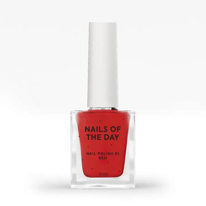 NOTD. Nail Polish. Red, 11 ml. Лак для нігтів, червоний #1