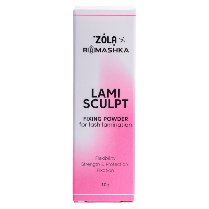 ZOLA x Romashka. Fixing Powder for lash lamination, LamiSculpt, 10 g. Фіксуюча пудра для ламінування вій #3
