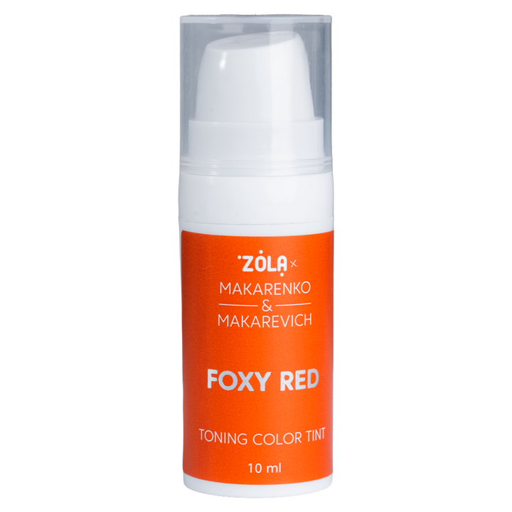 ZOLA x Makarenko x Makarevich. Eyebrow Toning Color Tint, Foxy Red, 10 ml. Тонуюча фарба для брів, рудий #1
