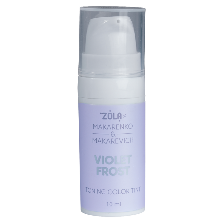 ZOLA x Makarenko x Makarevich. Eyebrow Toning Color Tint, Violet Frost , 10 ml. Тонуюча фарба для брів, нейтралізація жовтого підтону #1