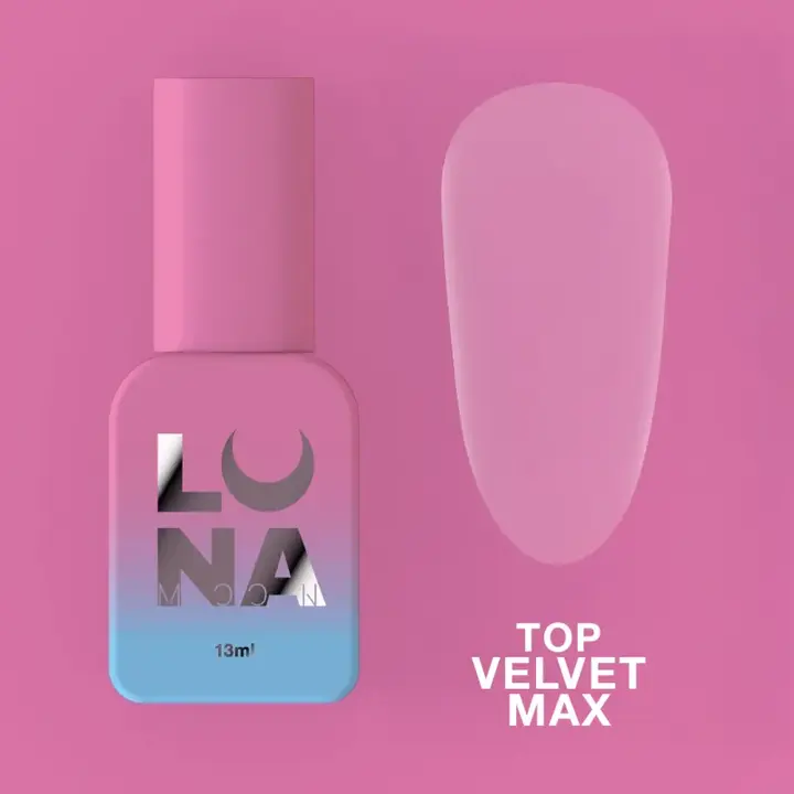 LUNAmoon. VELVET MAX Top, 13 ml, матовий топ без липкого шару #2