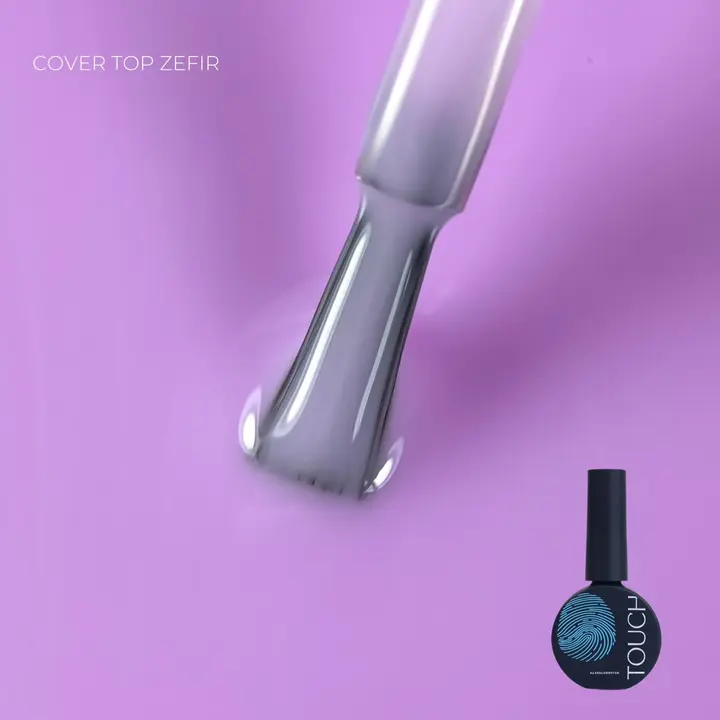 TOUCH. Cover Top coat, #13, Zefir, 13 ml #1