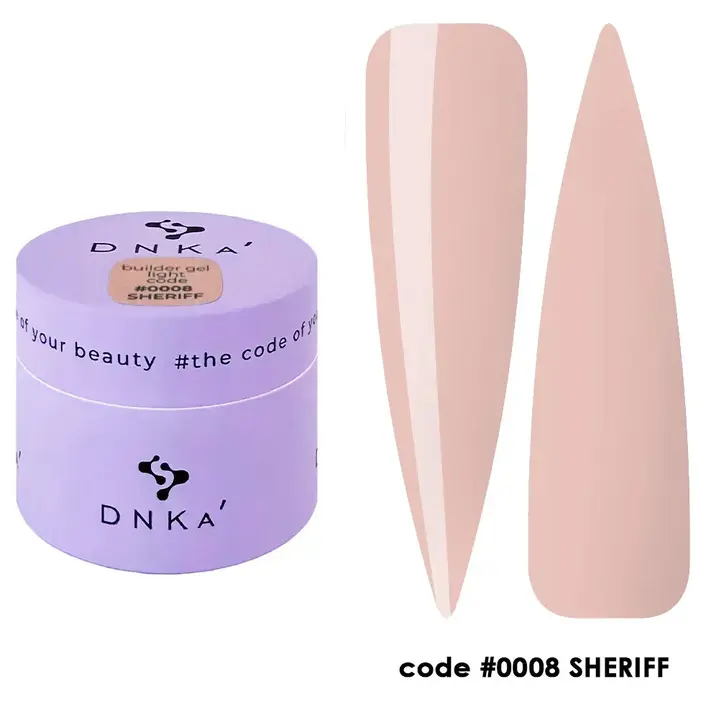 DNKa’. Builder Gel, Light, #0008, Sheriff, 15 ml, гель для моделювання #1
