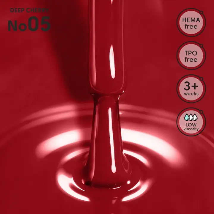 SHELLY. Gel Polish #05, Deep Cherry, 12 ml. Гель лак #2