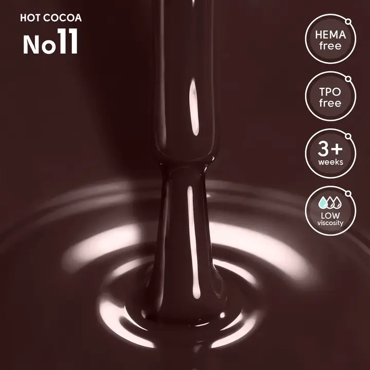 SHELLY. Gel Polish #11, Hot Cocoa, 12 ml. Гель лак #2