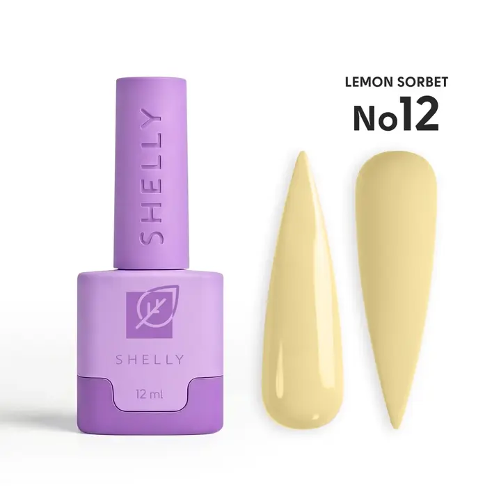 SHELLY. Gel Polish #12, Lemon Sorbet, 12 ml. Гель лак #1