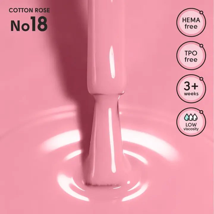 SHELLY. Gel Polish #18, Cotton Rose, 12 ml. Гель лак #2