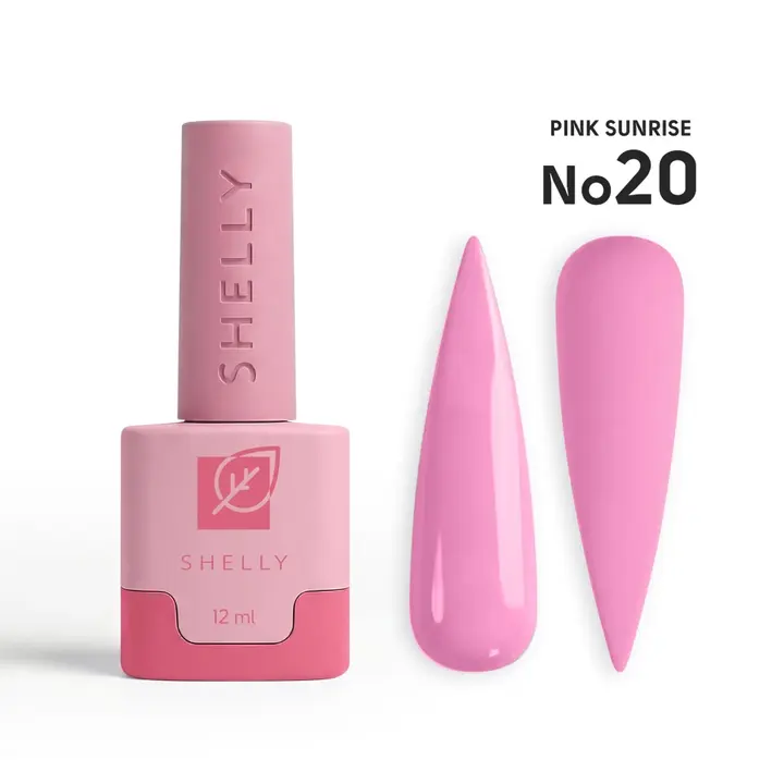SHELLY. Gel Polish #20, Pink Sunrise, 12 ml. Гель лак #1