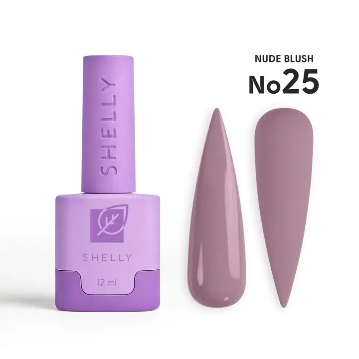 SHELLY. Gel Polish #25, Nude Blush, 12 ml. Гель лак #1
