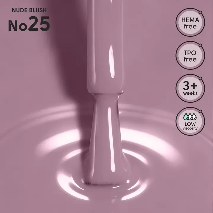 SHELLY. Gel Polish #25, Nude Blush, 12 ml. Гель лак #2