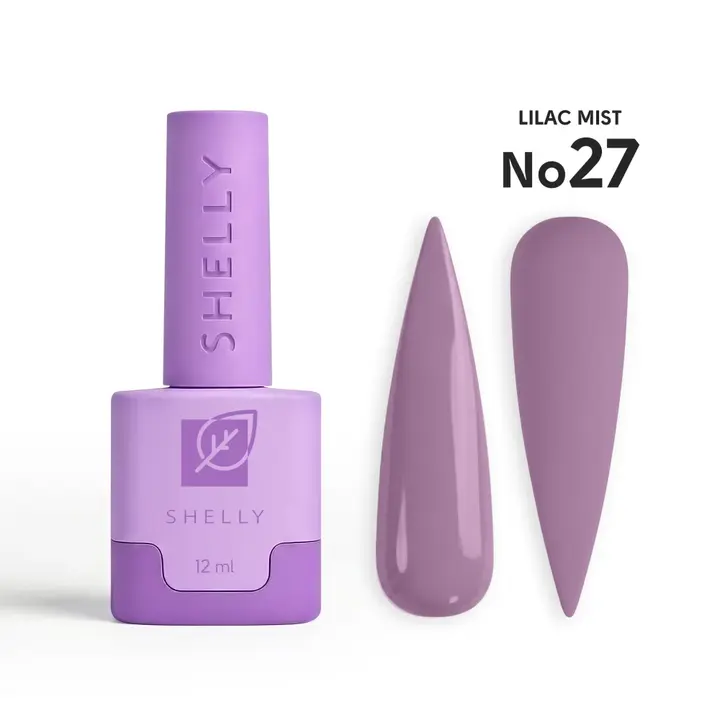 SHELLY. Gel Polish #27, Lilac Mist, 12 ml. Гель лак #1