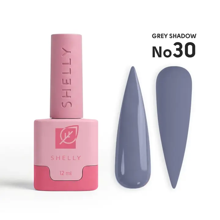 SHELLY. Gel Polish #30, Grey Shadow, 12 ml. Гель лак #1