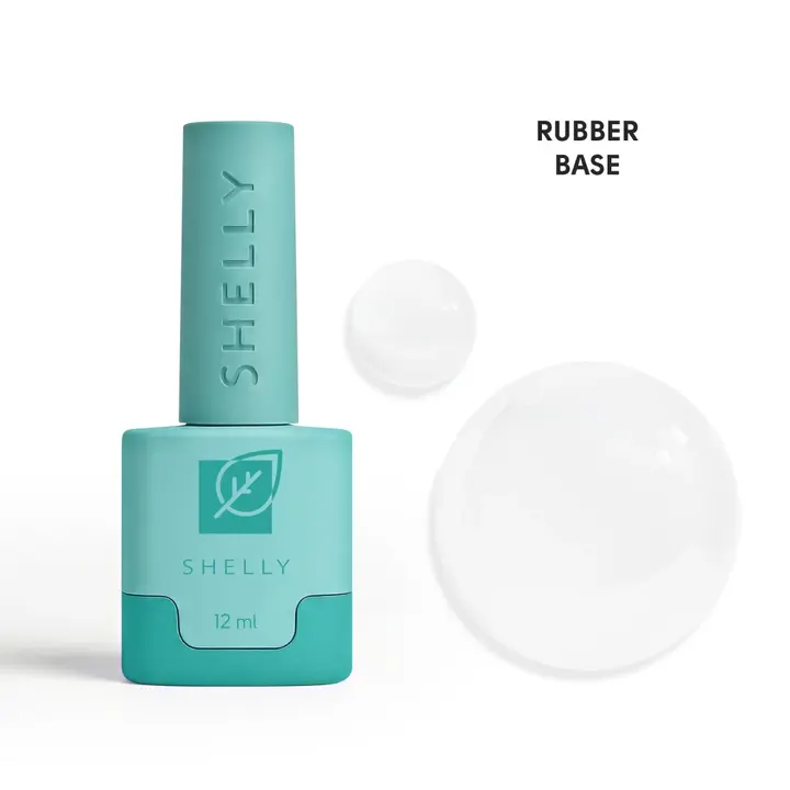 SHELLY. Rubber Base, clear, 12 ml. Прозора каучукова база #1