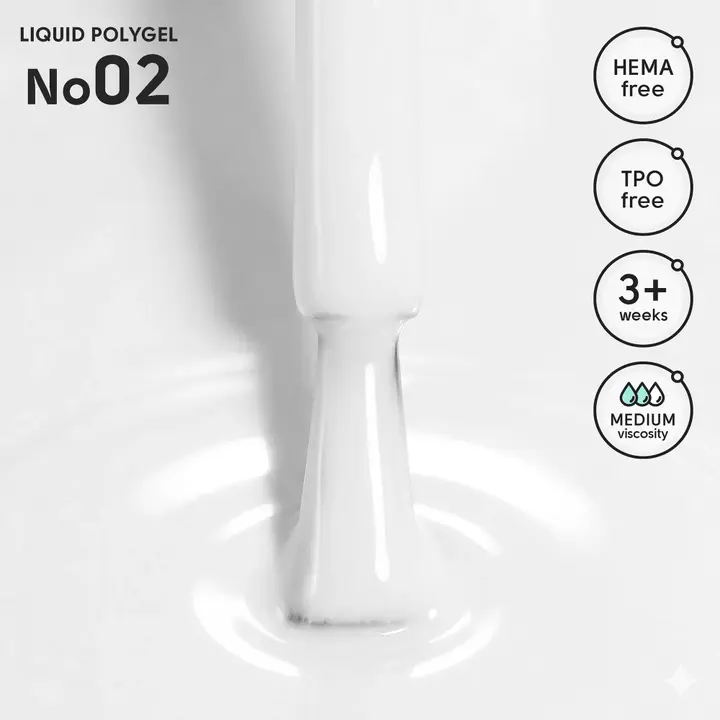 SHELLY. Liquid PolyGel #02, 12 ml. Рідкий полігель #2