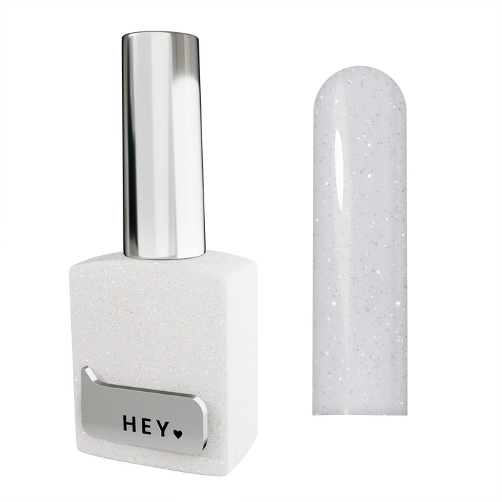 HEYLOVE. Smart gel, DEW, 15 ml, liquid builder gel, гель для нарощування з шимером #1