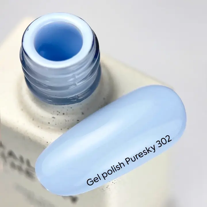 NOTD. Gel Polish, Puresky, #302, 10 ml. Гель-лак, пастельно-блакитний #2
