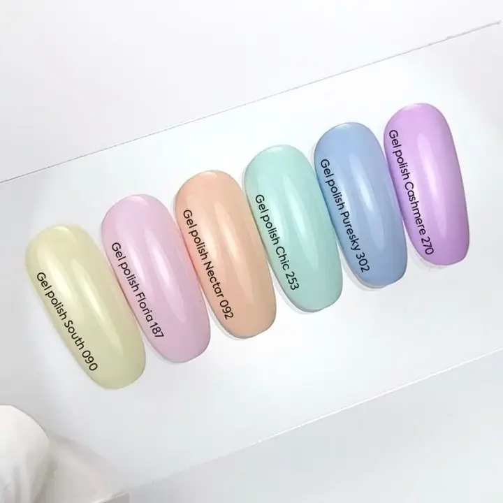 NOTD. Gel Polish, Puresky, #302, 10 ml. Гель-лак, пастельно-блакитний #3