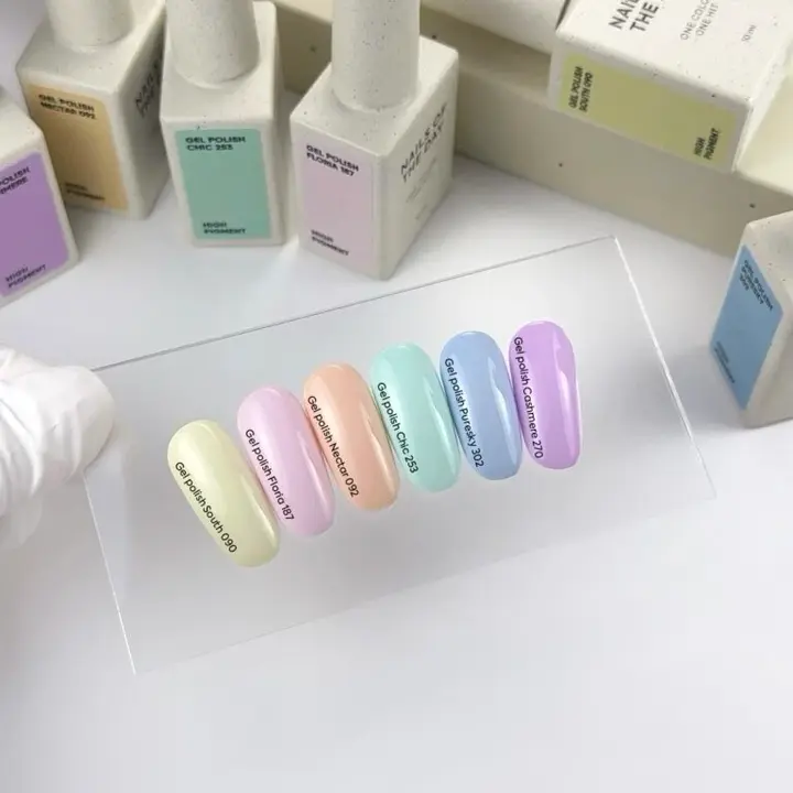 NOTD. Gel Polish, Puresky, #302, 10 ml. Гель-лак, пастельно-блакитний #4
