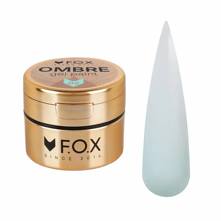 F.O.X. Ombre Gel Paint #002, 5 ml. Кольорова гель-фарба для омбре #1