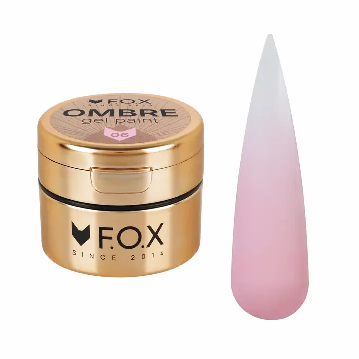 F.O.X. Ombre Gel Paint #006, 5 ml. Кольорова гель-фарба для омбре #1